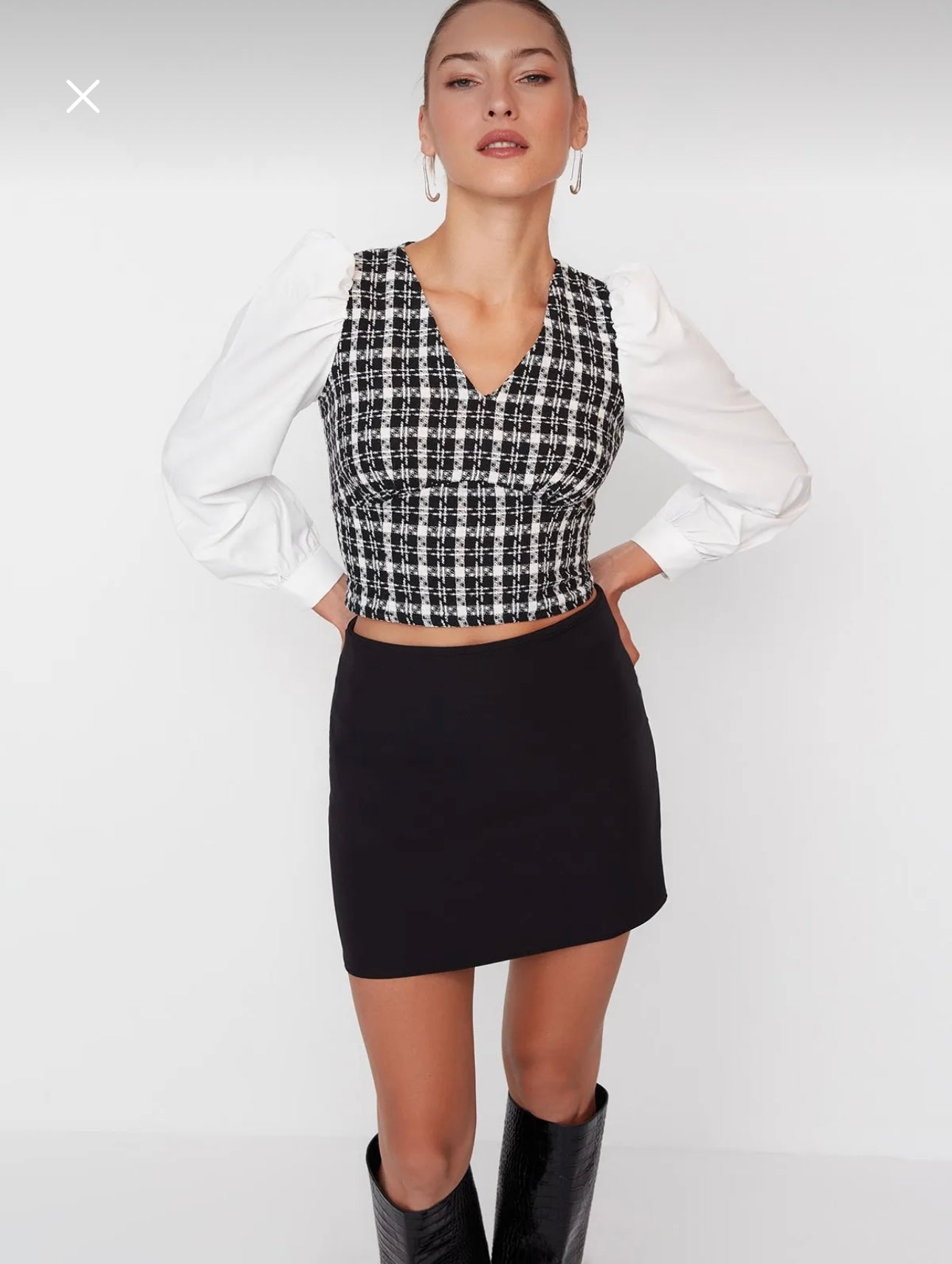 White & Black Shirt